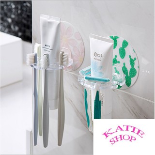 Miếng dán tường siêu tiện lợi dùng treo các vật dụng gia đình như bàn chải đánh răng, kem, dao cạo râu - Giao ngẫu nhiên