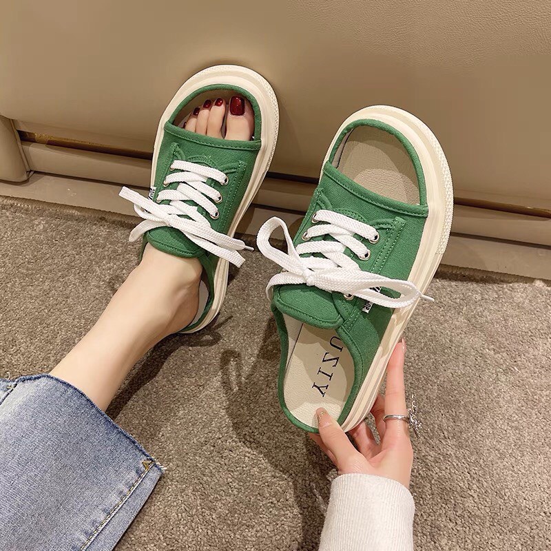 Dép Quai Ngang Linh Store Dép Sandal Quai Ngang Bánh Mỳ Độn Đế 3pCaro Mới Hot Trend - LS23