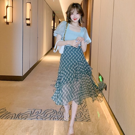 【ZHELIHANGFEI】 Áo Dệt Kim Tay Phồng Thời Trang Sang Trọng