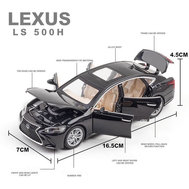 Mô Hình Xe Hơi LEXUS LS500h Tỉ Lệ 1:32