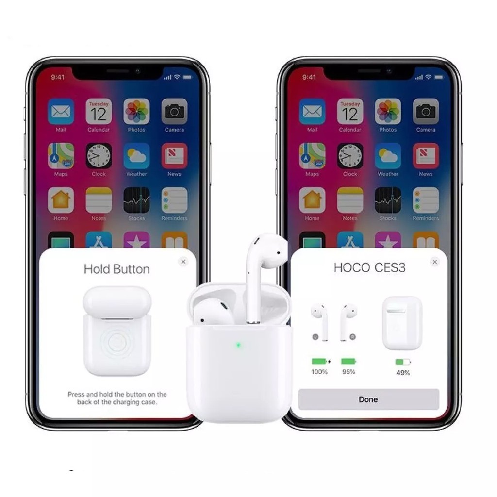 Tai nghe Bluetooth TWS Hoco CES3 V5.0 định vị, đổi tên, chạm cảm ứng, cửa sổ kết nối | BigBuy360 - bigbuy360.vn