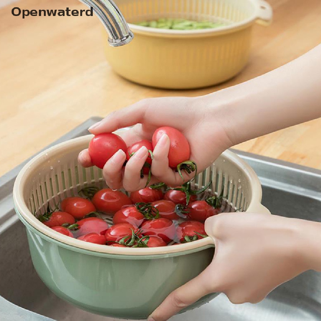 Rổ rửa trái cây và rau củ hai lớp có thể tháo rời