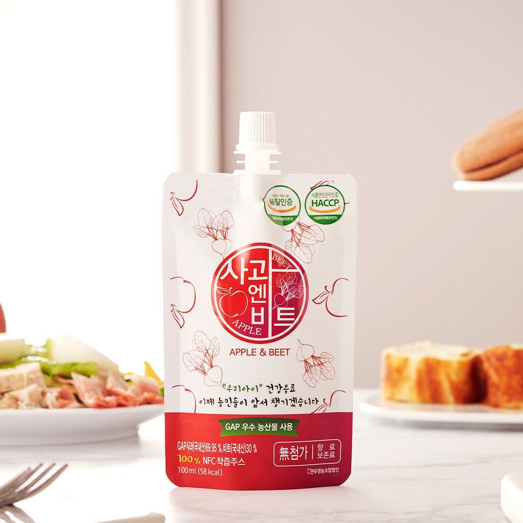 Nước ép táo & củ dền Hàn Quốc 100ml
