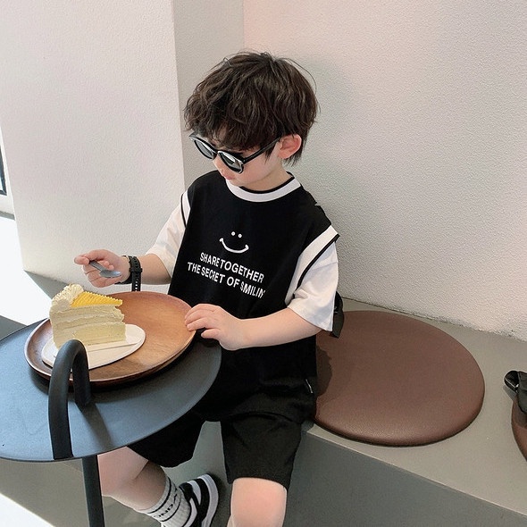 Bộ Đồ Thể Thao Áo Thun Tay Ngắn Quần Đùi Thời Trang Mùa Hè Dành Cho Bé Trai 2022