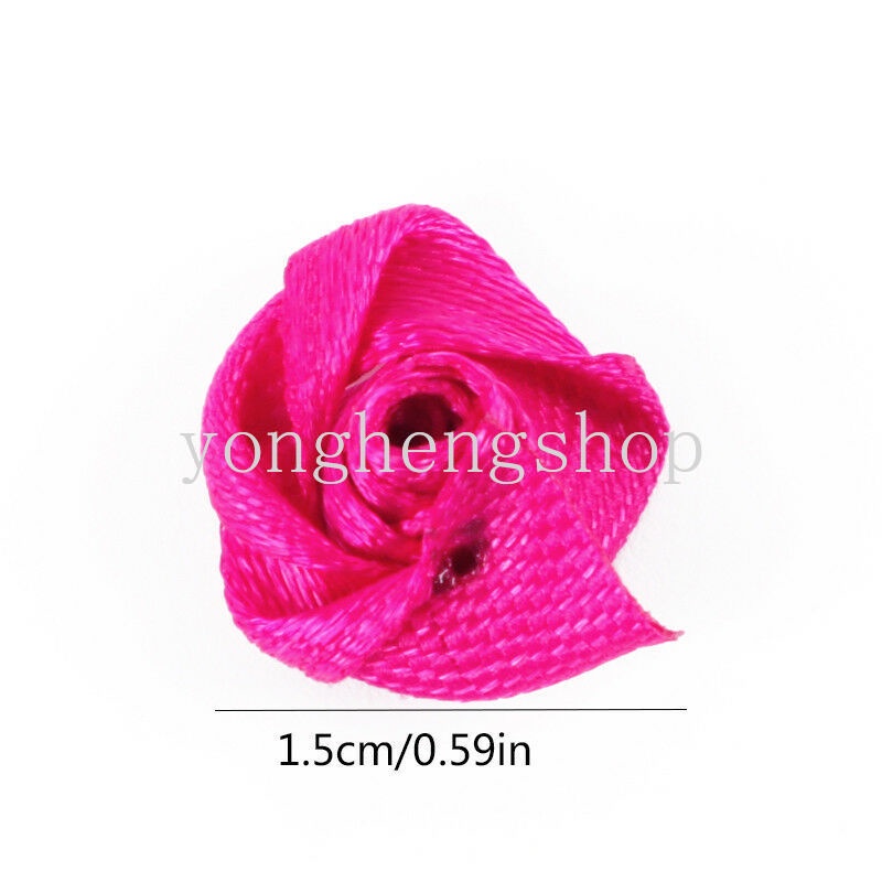 Set 100 Hoa Hồng Giả Bằng Vải Satin Dùng Để Trang Trí Tiệc Cưới