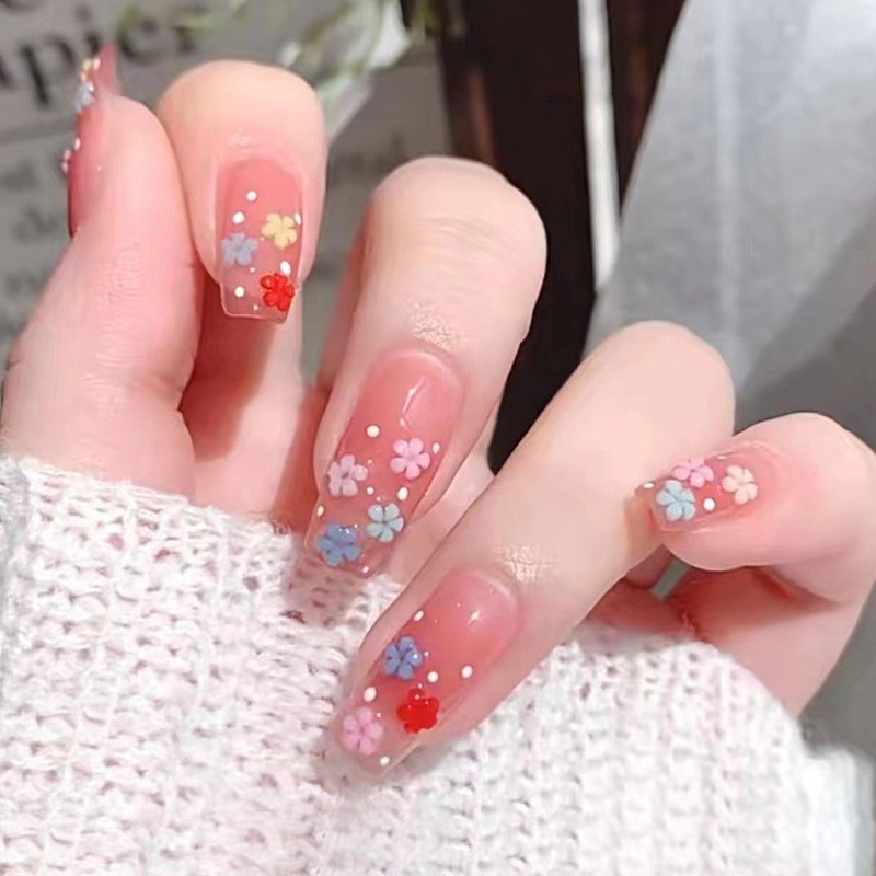 Hộp 6 Ngăn Đựng Hạt Đính Trang Trí Móng Tay Nghệ Thuật 3D DIY
