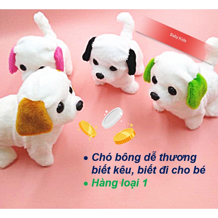 Chó bông biết đi, vẫy đuôi, biết kêu bibi cực Cute