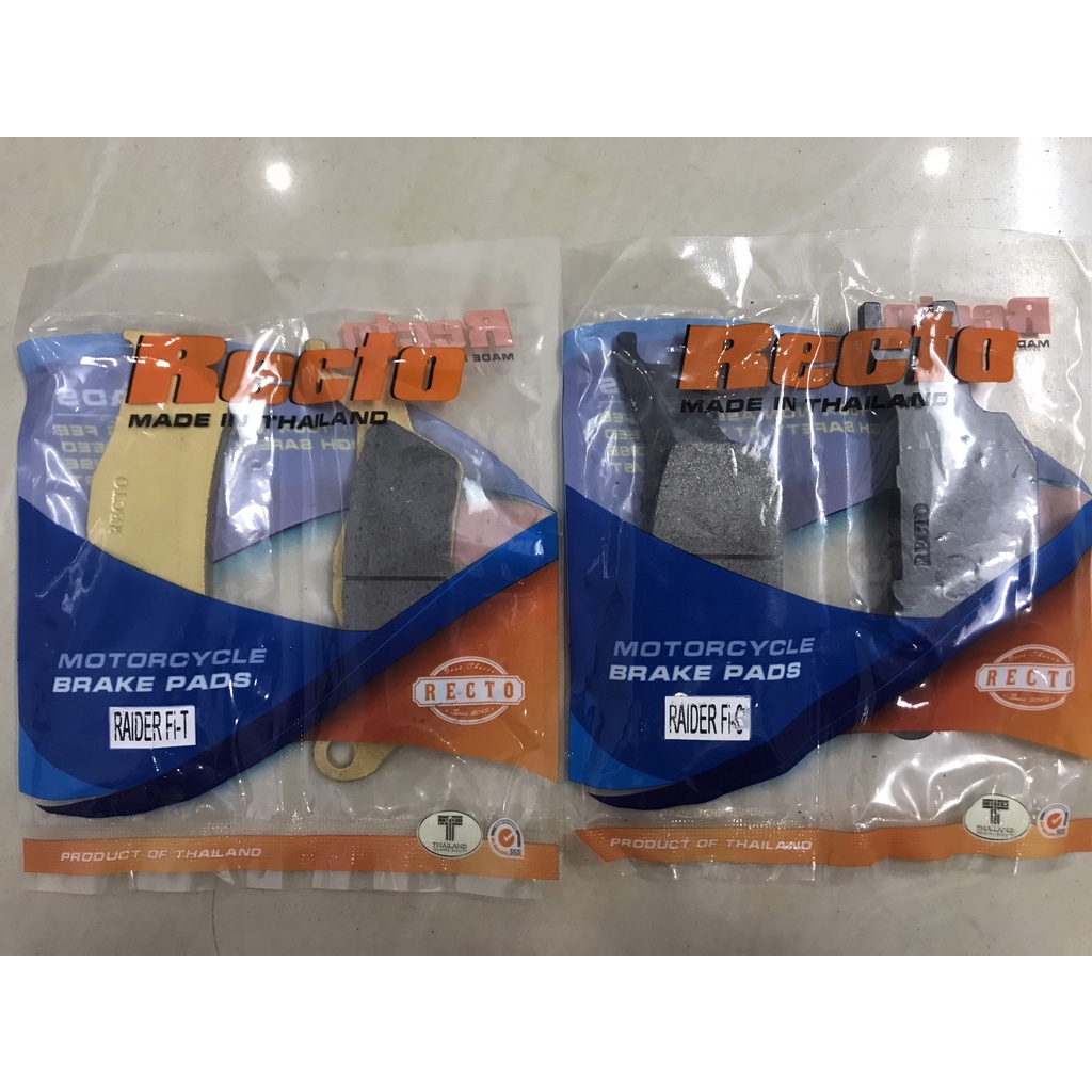 Bộ bố thắng đĩa sau Recto cho Suzuky Satria, Raider FI