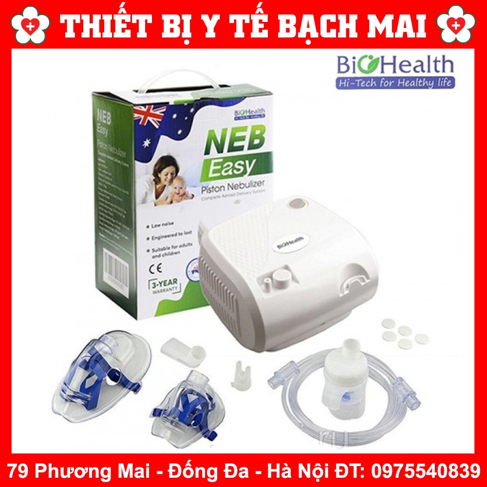 MÁY XÔNG KHÍ DUNG XÔNG MŨI HỌNG BIOHEALTH NEB EASY [BẢO HÀNH 03 NĂM]