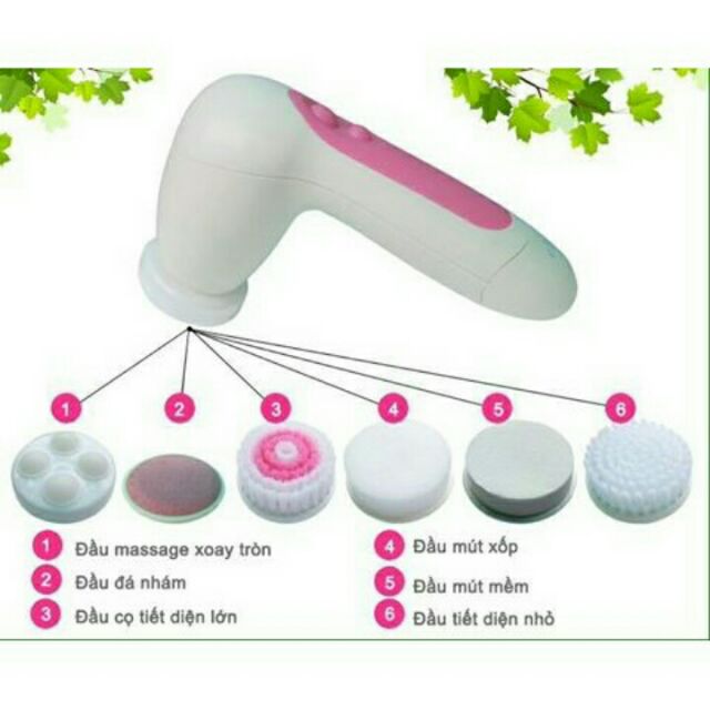 Máy massage rữa mặt mini 5in1