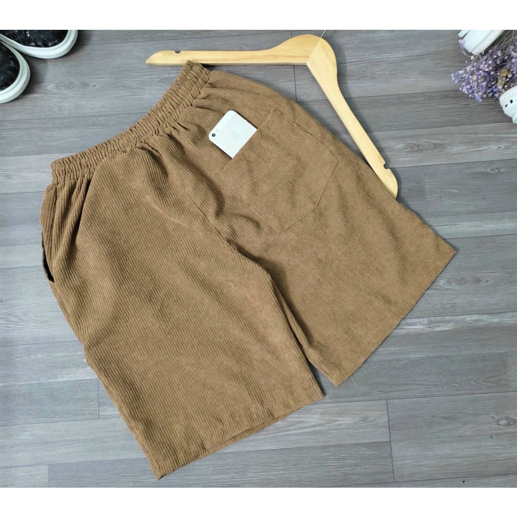 Quần Short Nam Quần Đùi Nam chất Nhung Tăm Sống Trong Nhung Lụa- AQ STORE