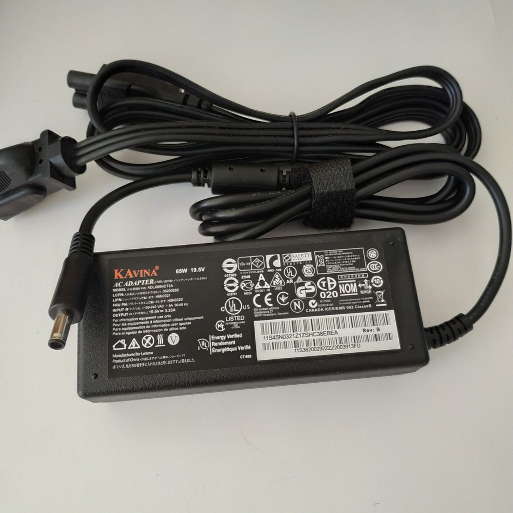 Sạc Laptop Dell 19.5V - 3,34A đầu kim nhỏ dành cho Dell Ínpiron 5458/5558/5551/5555/5758/5755....Vostro 3558/