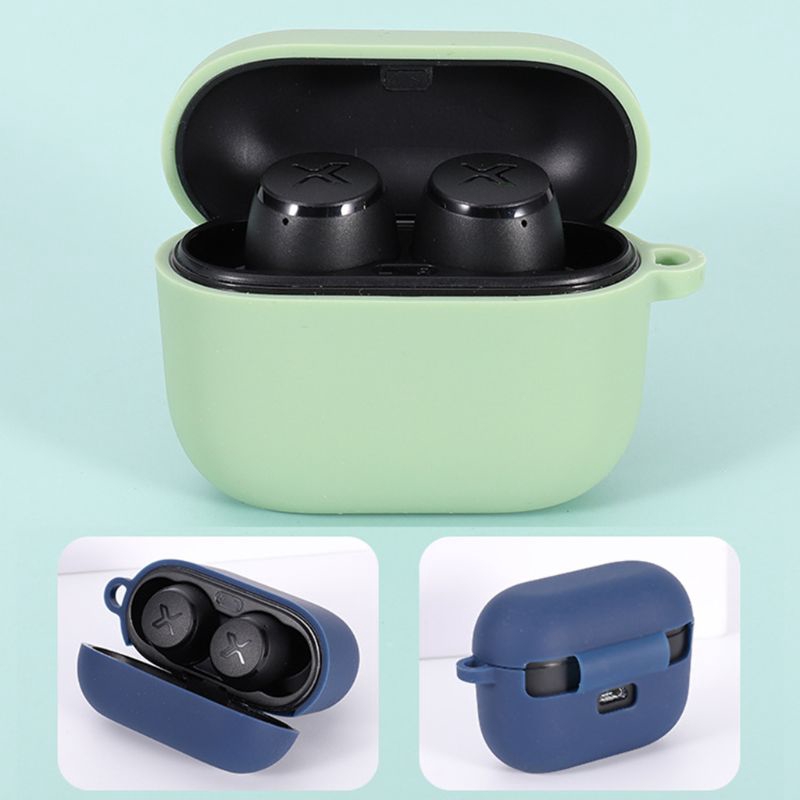 Vỏ Bảo Vệ Hộp Sạc Tai Nghe Màu Trơn Bằng Silicon Cho Xemal X3