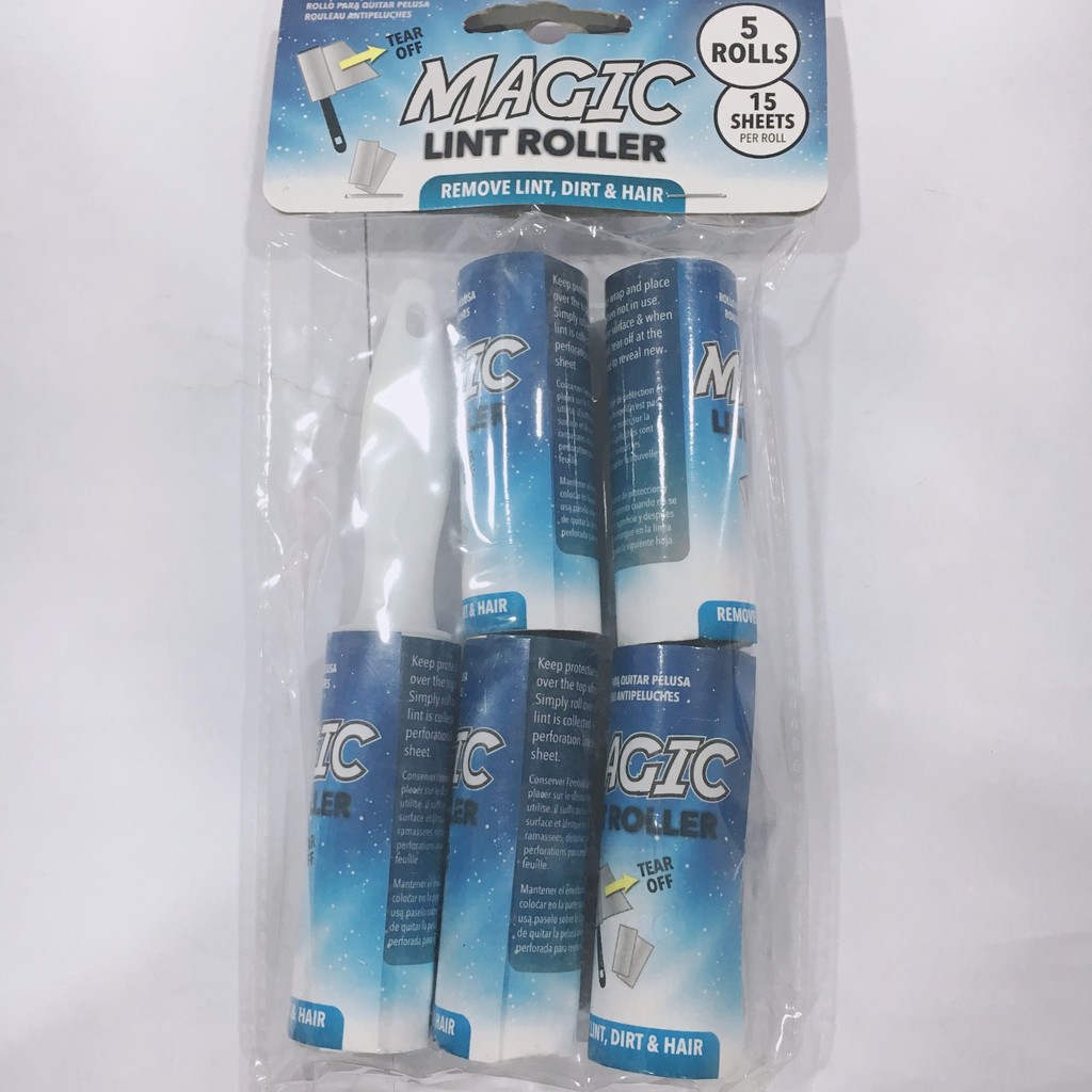 [Mã BMBAU50 giảm 7% đơn 99K] Bộ 5 Cây Lăn Bụi Quần Áo Bỏ Túi Uncle Bilss BL0095 Size Du Lịch - Nhỏ Gọn - Tiện Dụng