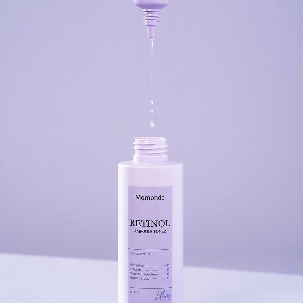 Nước cân bằng da Mamonde Retinol Ampoule Toner dưỡng ẩm, chống lão hóa