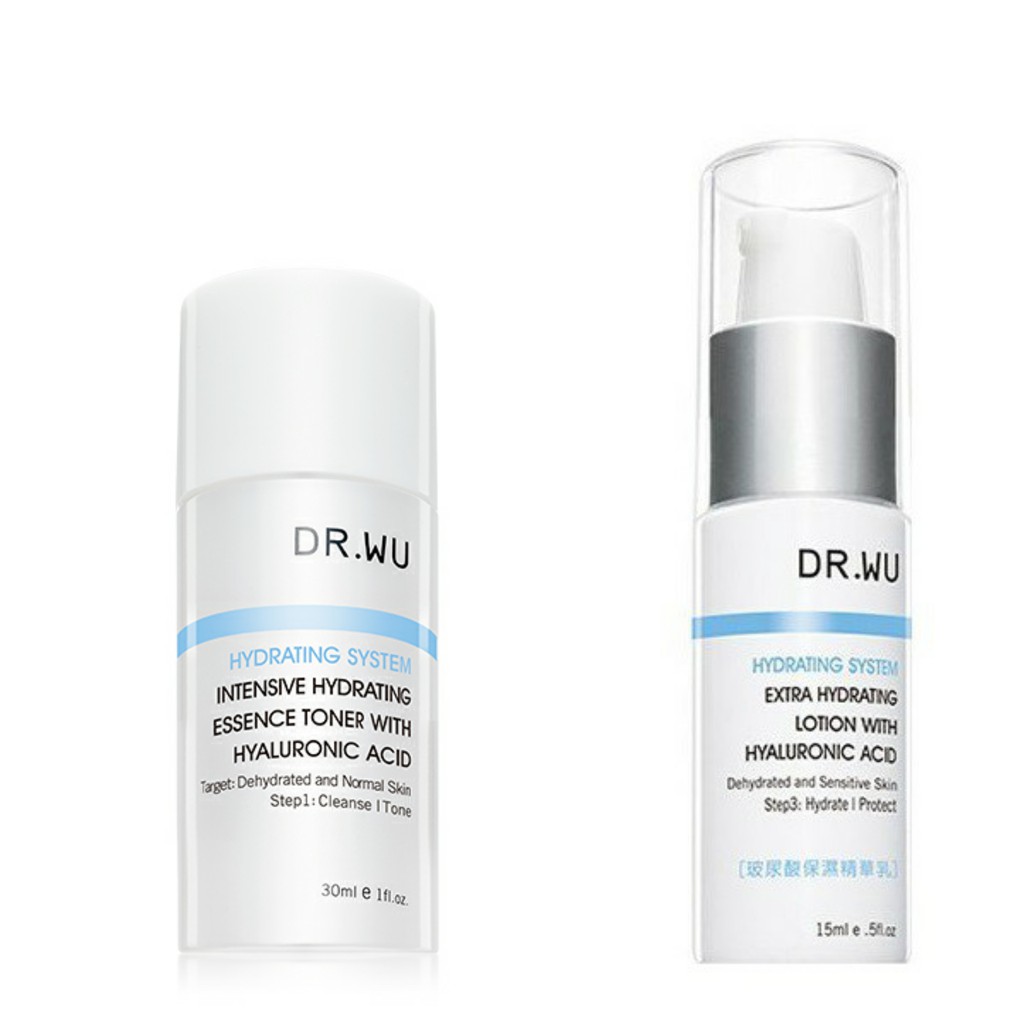 Toner &amp; lotion cấp ẩm Dr.WU with Hyaluronic Acid 30ml