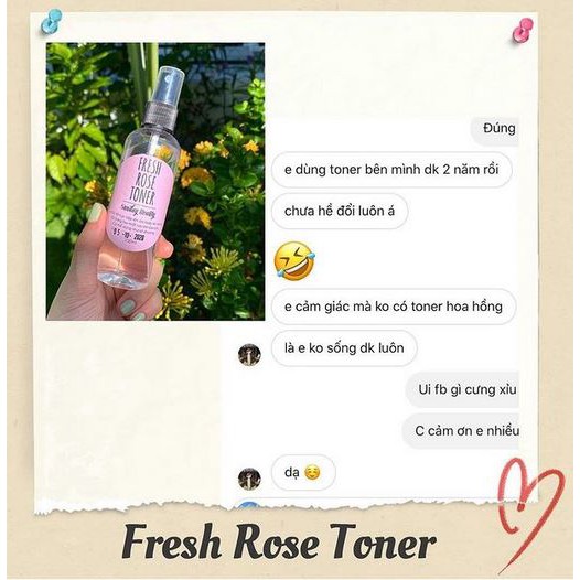 Toner hoa hồng handmade Sunday Beauty