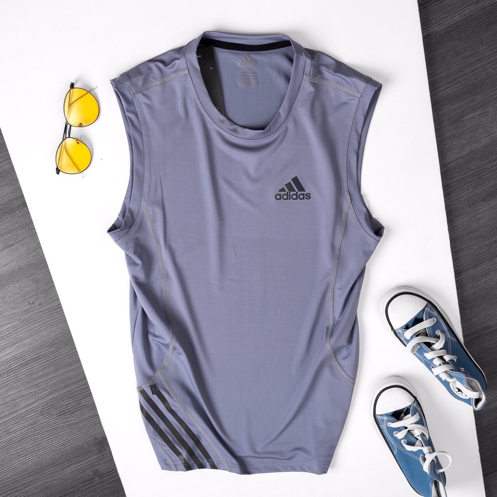 Áo ba lỗ thể thao nam, áo sát nách tanktop tập gym nam vải thun lạnh co giãn 4 chiều thoáng mát A112