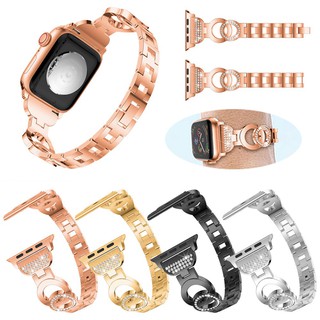 Apple Watch Band 38mm 40mm Metal Bling Bands Replacement Wristband for Iwatch Series 4 3 2 1 Watch Strap