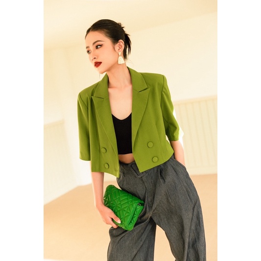 Áo blazer cộc tay