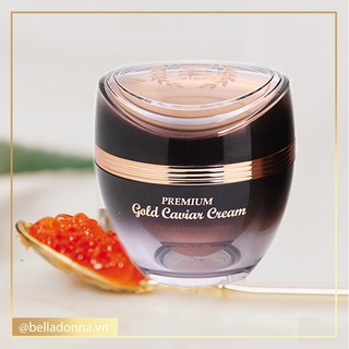 Kem Dưỡng Ẩm Chiết Xuất Trứng Cá Tầm Cellio Premium Gold Caviar Cream 50ml