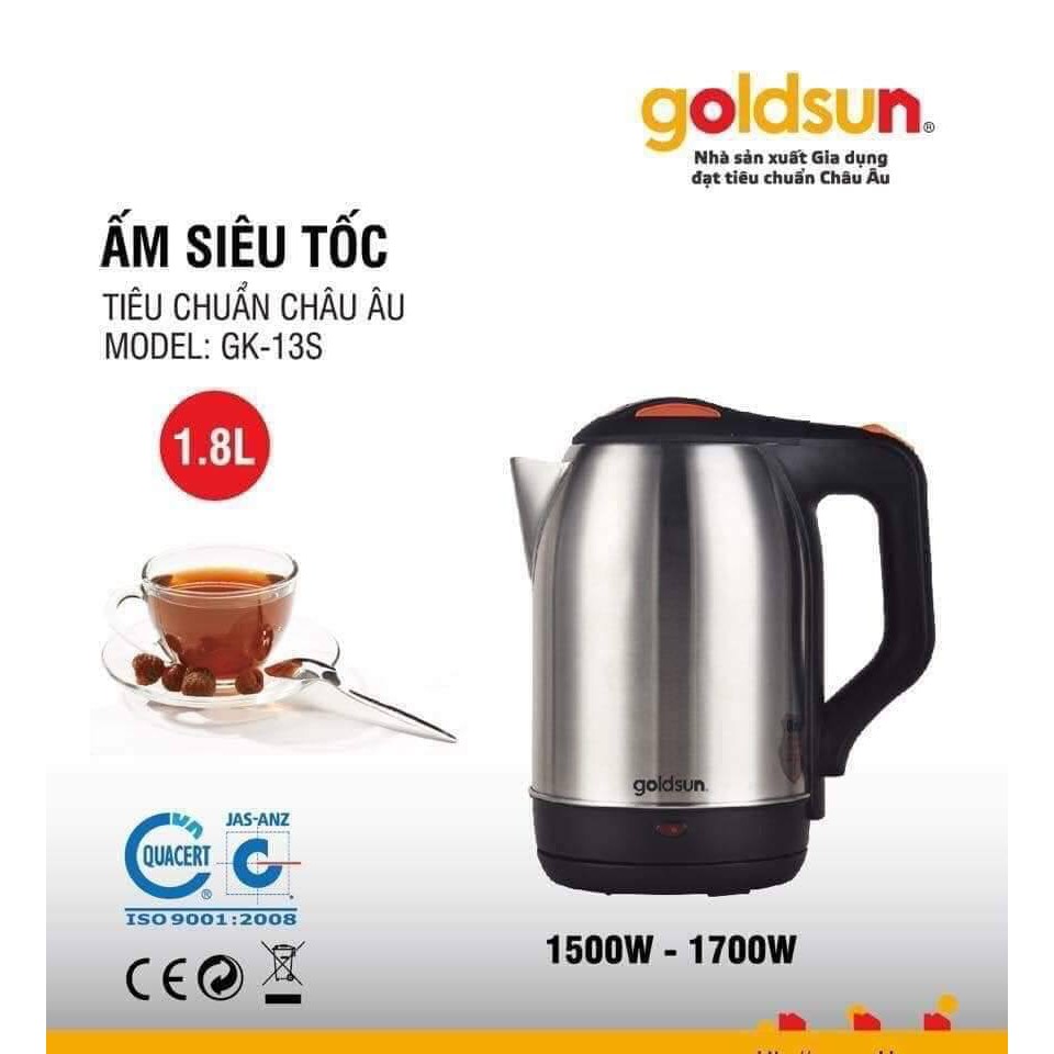 Ấm Siêu Tốc Goldsun GK-13S (1.8L)