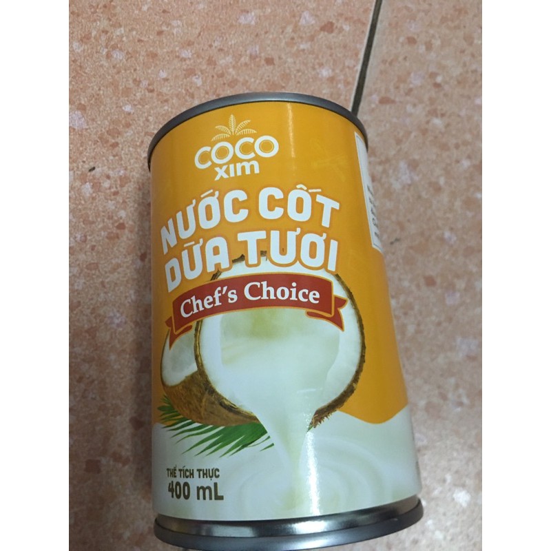 Combo 4 hộp nước cốt dừa coco xim 400ml