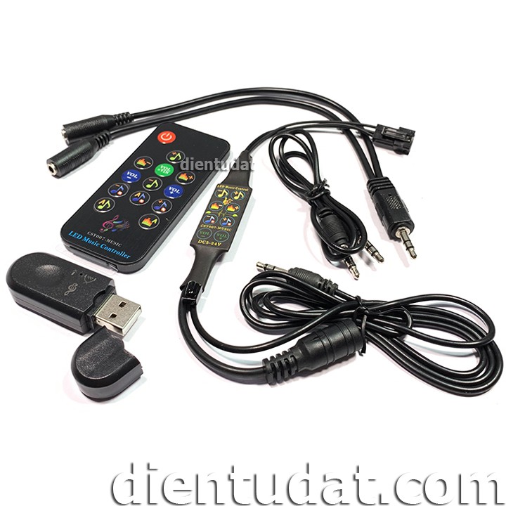 Driver LED RGB Nháy Theo Nhạc WS2812 2811 6812 Kèm USB Bluetooth 4.2