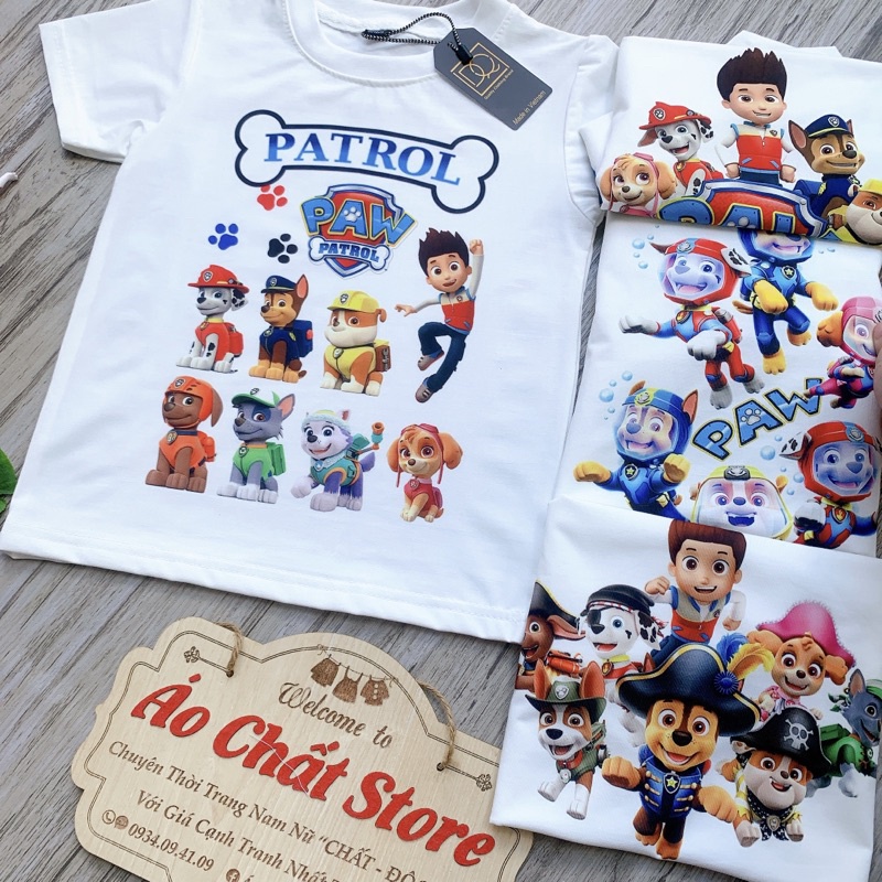 Áo Paw Patrol Đội Chó Cứu Siêu Đẹp | Áo Trẻ Em Paw Patrol Cho Bé Trai | Bé Gái PA23 | Áo chất Store