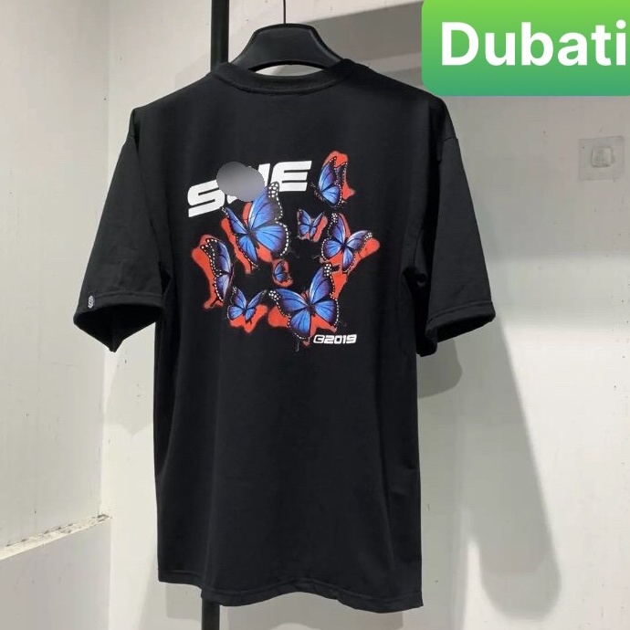 ÁO THUN NAM NỮ TRẮNG ĐEN IN HÌNH BƯỚM TAY LỠ, CHẤT VẢI COTTON MỊN THOÁNG MÁT -  DUBATI FASHION