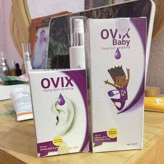 Dung dịch vệ sinh tai, mũi Ovix
