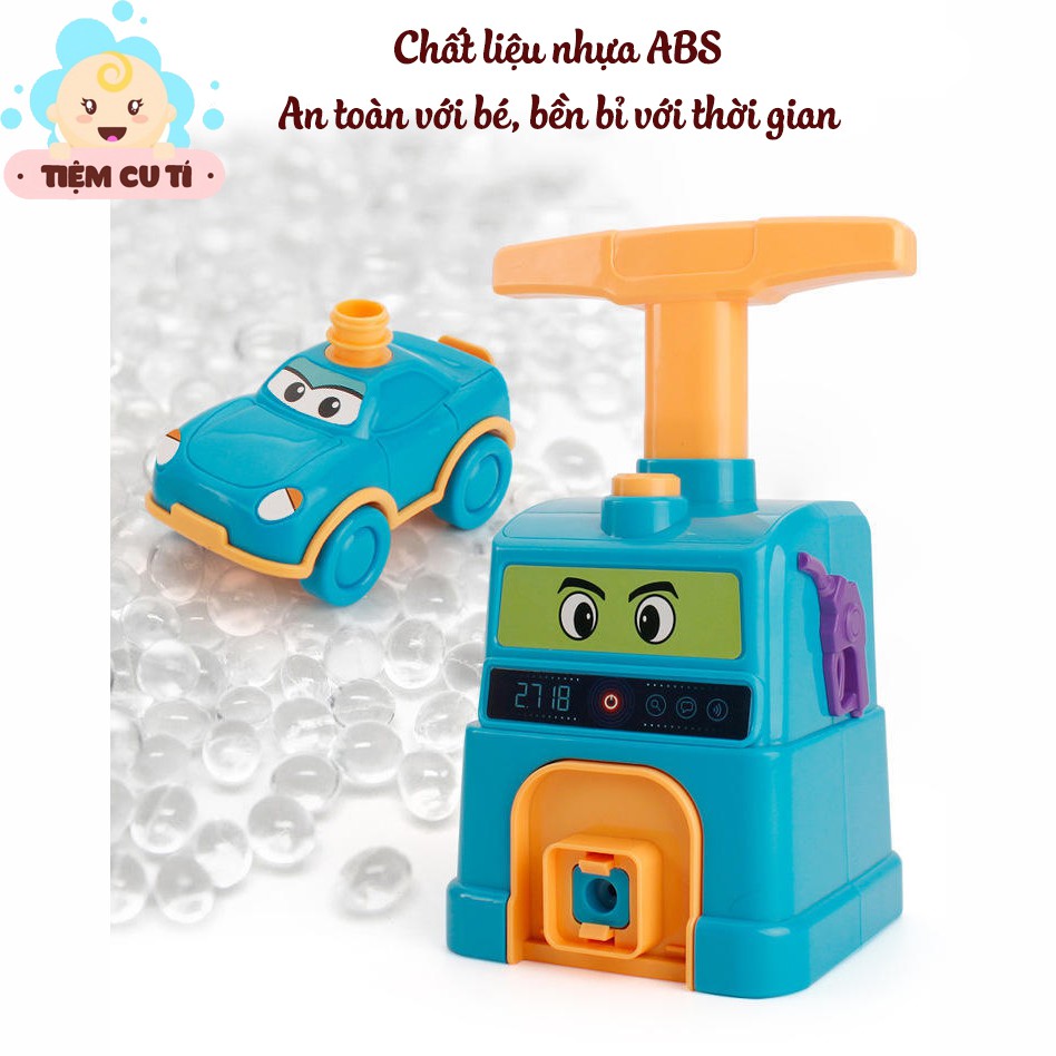 Xe hơi mini chạy bằng bong bóng, đồ chơi thông minh vui nhộn cho bé thỏa sức sáng tạo
