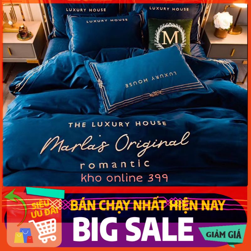 [RẺ VÔ ĐỊCH] sét chăn ga gối nỉ nhung tuyết romantic 4 món 1m6, 1m8, 2mx2m2, chăn ga gối nệm, ga trải giường, vỏ gối