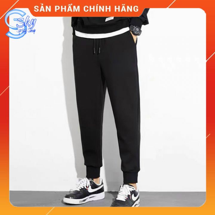 QUẦN JOKER TRƠN NAM NỮ UNISEX- PHONG CÁCH,CHẤT NỈ BÔNG DÀY DẶN CAO CẤP