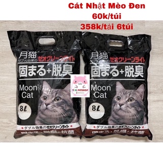 Cát nhật mèo đen 8L| cát cho mèo| cát cho thú cưng