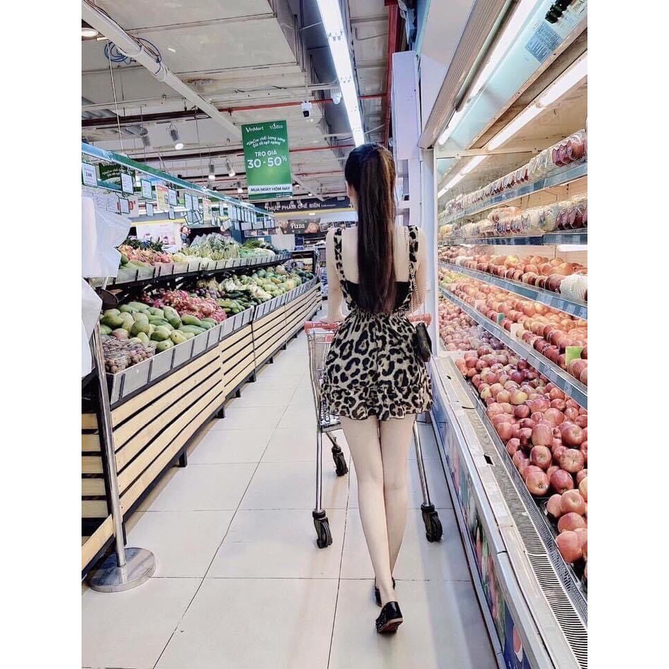 Yếm da beo có kèm quần váy | BigBuy360 - bigbuy360.vn