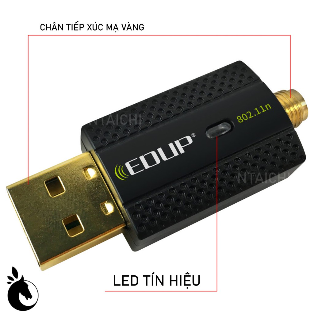 USB Thu WIFI Chuẩn AC 600Mbps +Bluetooth 4.2 EDUP EP-AC1661  Bluetooth 4.2 + WIFI Dualband  11ac 600Mbps High Speed | BigBuy360 - bigbuy360.vn