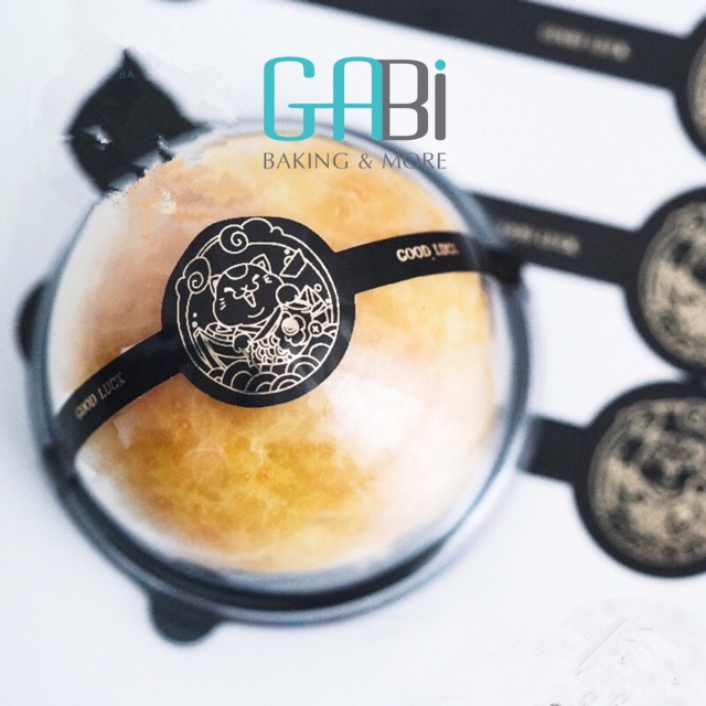 Sticker mèo thần tài Goodluck (5 miếng/bảng)