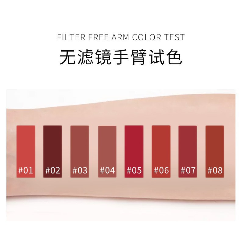 Son Lameila Guicami Novo Kem Bóng Nhung Mịn Tint Lì Velvet Lip Glaze Dưỡng Ẩm chính hãng