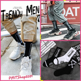 [💥𝙈𝙖̂̃𝙪 𝙃𝙤𝙩] Tất Vớ Cao Cổ Nam Nữ Unisex In Chữ THRASHER Thời Trang