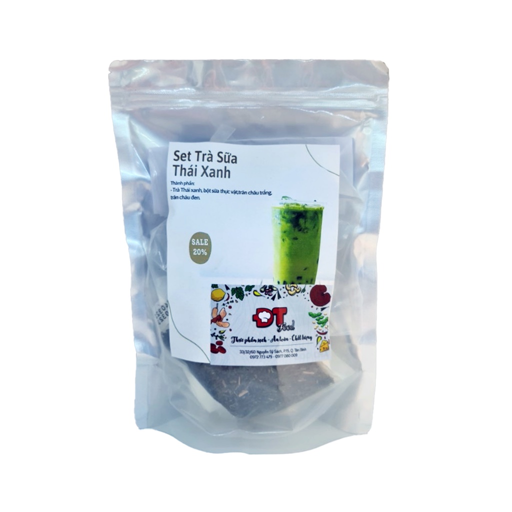 Set Trà Sữa Thái Xanh 450g