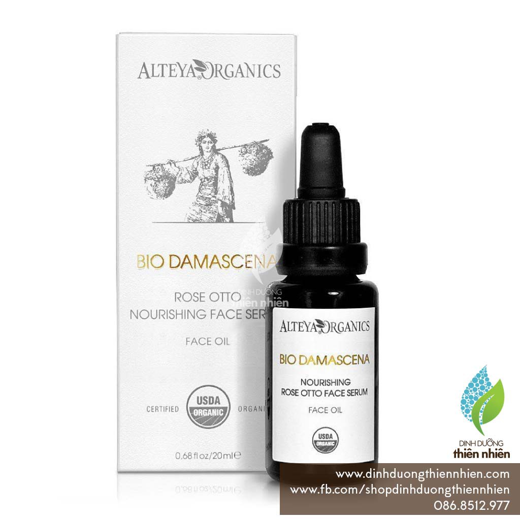 Serum Dưỡng Da Hữu Cơ Alteya Organics Bio Damascena Rose Otto Nourishing Face Serum, 20ml