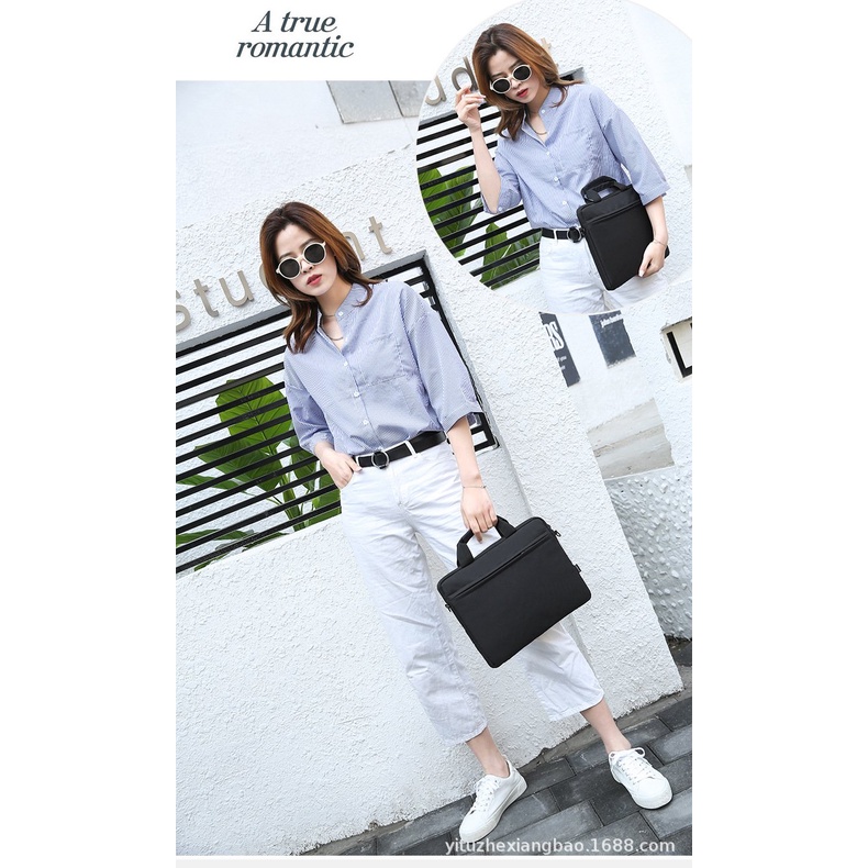 Túi chống sốc laptop POKA17 chất liệu vải oxford  ngăn chống thấm nước 13 inch 14 inch 15 inch - POKALAP