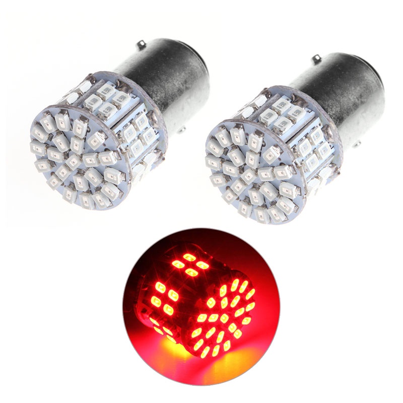 ✿ 1PC 1157 BAY15D 50 SMD 1206 LED Car Tail Stop Brake Lamp Bulb DC 12V Red Light