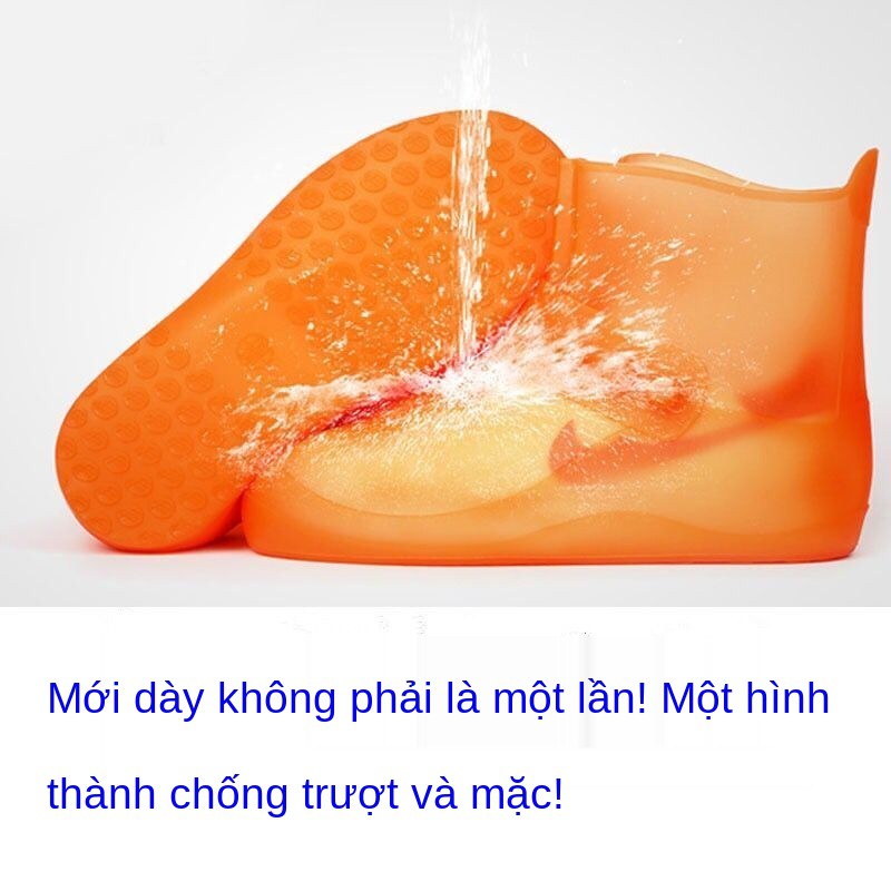 tấm che ủng đi mưa, giày mưa chống thấm nước, dày trơn trượt, bọc người lớn mài mòn, nước ngoài trời ngày cho nam