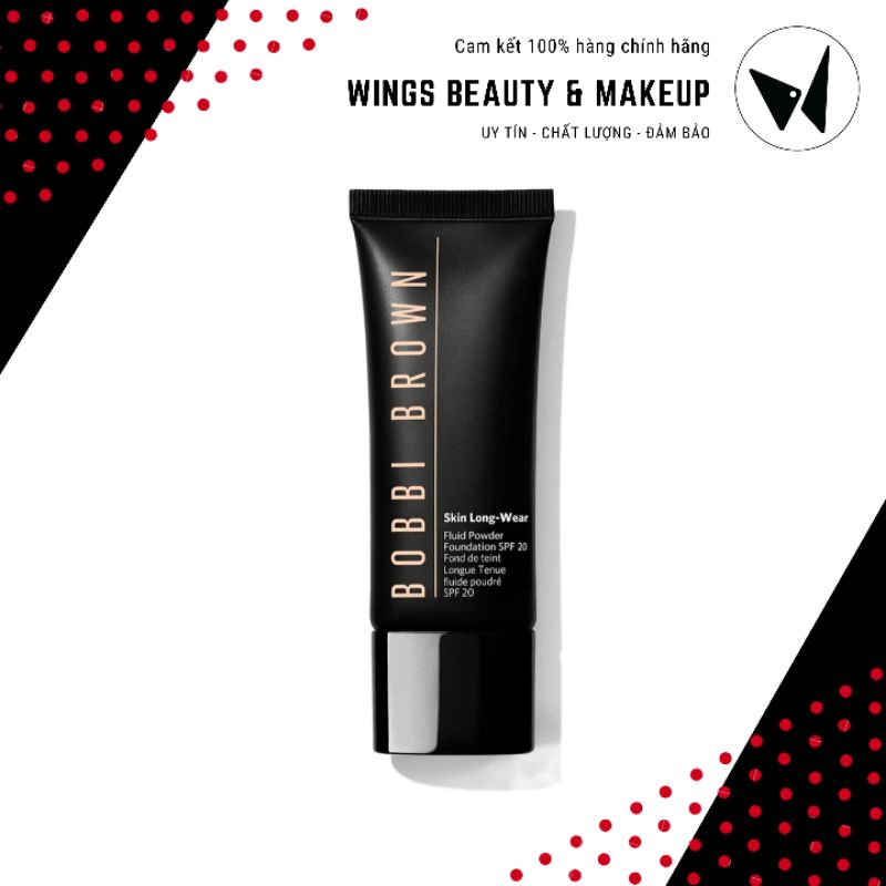 MUA 1 TẶNG 1 - Kem nền linh hoạt BOBBI BROWN Skin Long Wear Fluid Powder Foundation SPF 20 PA++ 40ml