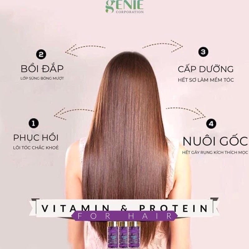 Huyết thanh dưỡng tóc Paris choice Genie 60 viên