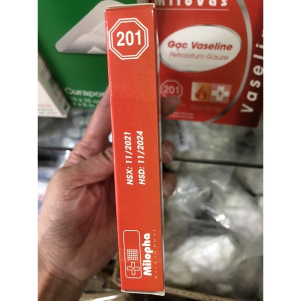 ❤️  Gạc vaseline đắp vết thương bị bỏng hở khô da 6,5x19cm MILOVAS MIẾNG DÁN VASELIN ĐẮP VẾT THƯƠNG BỊ BỎNG