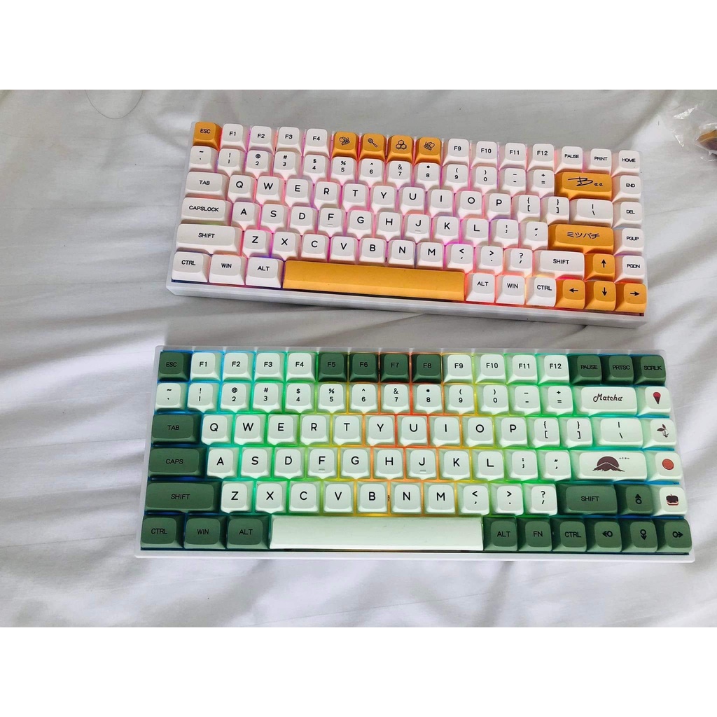 Keycap matcha/ xanh lá profile XDA/ 125 phím cho bàn phím cơ