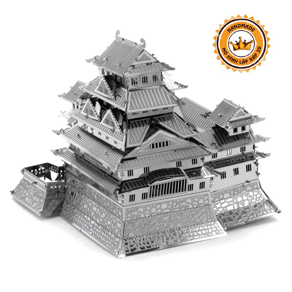 Mô Hình Kim Loại Lắp Ráp 3D Metal Mosaic Lâu đài Hạc Trắng( Himeji)